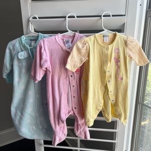 Bundle Carter’s and Child of Mine pajamas sizes 0-9 months